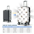 thumbnail image 6 of Lsque Bbaseball Dog Printed Luggage Cover, Travel Luggage Protector,Scratch and Dirt Resistant, Fits 18-32 Inch Luggage - Medium, 6 of 9
