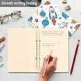 thumbnail image 2 of Cartoon Space Elements Universe Spiral Journal Notebook College Ruled Notebook 8.3" x 5.7" A5 Lined Thick Paper Page, 2 of 6