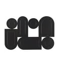 thumbnail image 6 of DecMode Brown Bamboo Shapes Geometric Wall Decor with Slatted Wood Design, 6 of 7