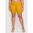 thumbnail image 3 of Women's Plus Size Solid Hyperstretch Pull On Shorts, 3 of 4
