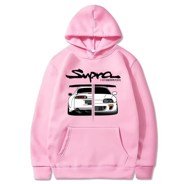 Sudaderas con capucha Initial D Supra para hombre y mujer, sudadera deportiva informal de Manga larga, holgada, con estampado JDM, 2023