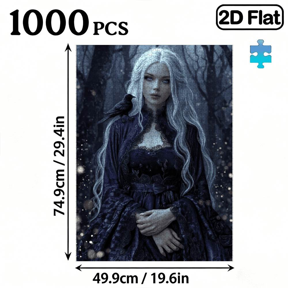 A Box of (1000pcs) Adult Puzzles, Character Landscape Theme, High Difficulty, Suitable for Adults, Family Entertainment, Home Decoration.29.4*19.6 in