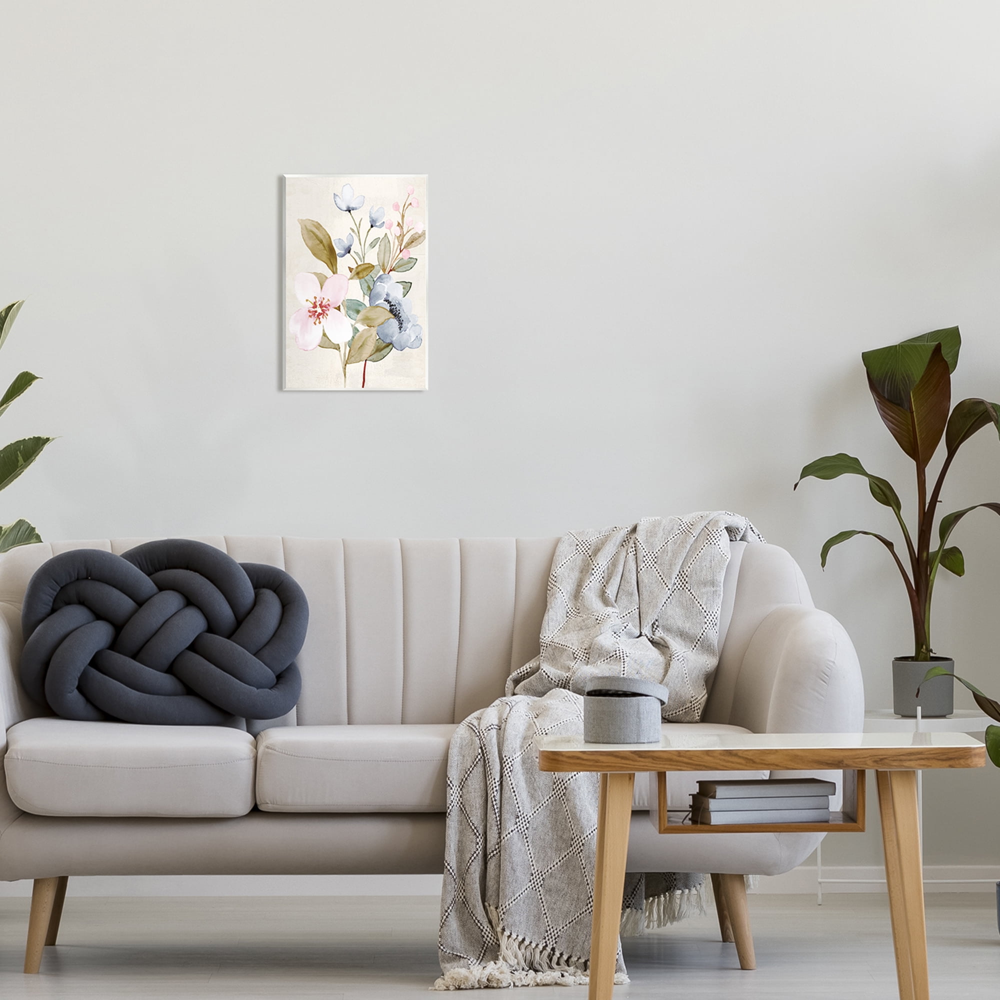 Stupell Industries Soft Pastel Flowers Botanical & Floral Painting Unframed Art Print Wall Art, 10 x 15