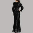 thumbnail image 3 of Prolriy Wedding Guest Dresses for Womens Fishtail Evening Dresses Embroidered Sleeveless V Neck Wedding Bridesmaid Long Dress Floor Length Gowns Party Dresses 2025 Formal Dress Black M, 3 of 6