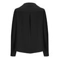 thumbnail image 4 of Women Solid Color Long Sleeve Lapel Shirt Hidden Buttons Blouse Formal Casual Office Wear Button Down Top Womens Clothing, 4 of 5