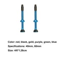 thumbnail image 7 of SPRING PARK 2Pcs Aluminum Alloy Bike Tire Extended Valve Adapters, Fit Corrosion Resistant Silicone Bottom Tubeless Tires Gas Nozzle, 7 of 7