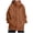 Brown, variant on Women鈥檚 Plus Size Waterproof Ski Jacket 3 in 1 Coat Hooded Zip up Windproof Long Sleeve Rain Coat with Pocket