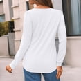 thumbnail image 5 of SUNBS Blouses for Women Business Casual Dressy Tops Crewneck Pleated Long Sleeve Shirts Trendy Clothes, 5 of 8