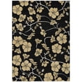 thumbnail image 2 of Addison Rugs Chantille Indoor/Outdoor Transitional Floral Black Washable Rectangle Rug, 10' x 14', 2 of 6