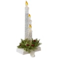 thumbnail image 6 of Northlight LED Lighted Glitter Filled Candle Christmas Stocking Holder - 9", 6 of 10