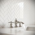 thumbnail image 4 of Water Creation 4.81" Cross Handles Solid Brass Faucet in Nickel, 4 of 7
