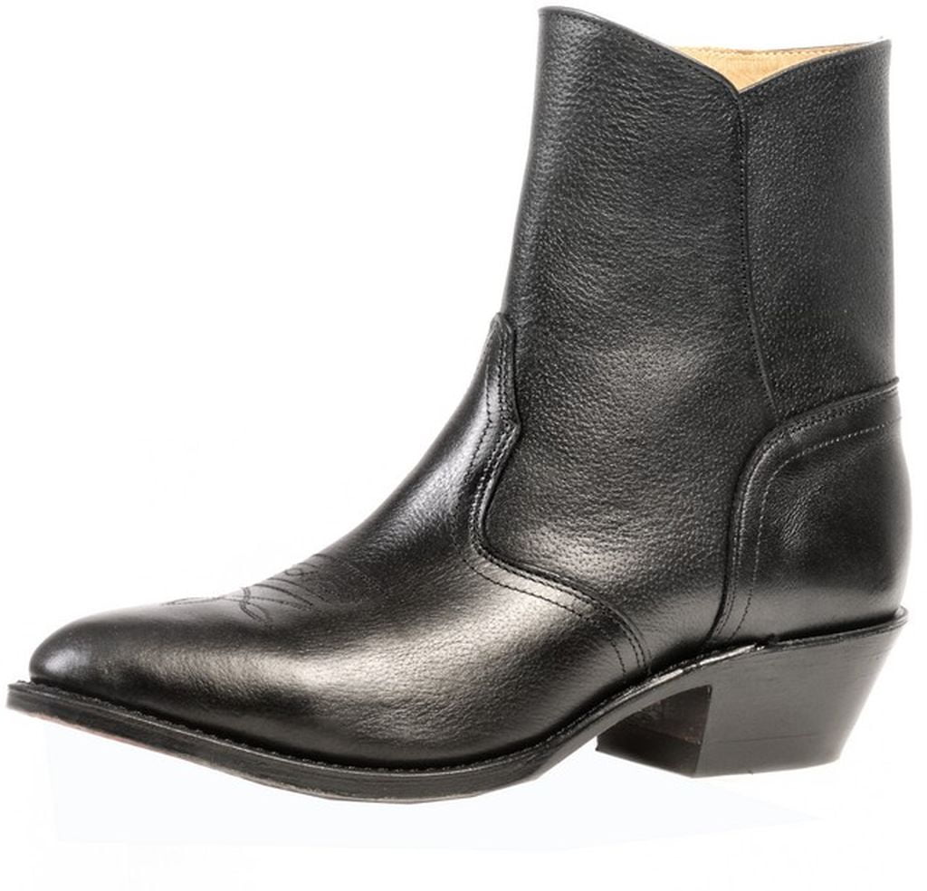 black dress and cowboy boots