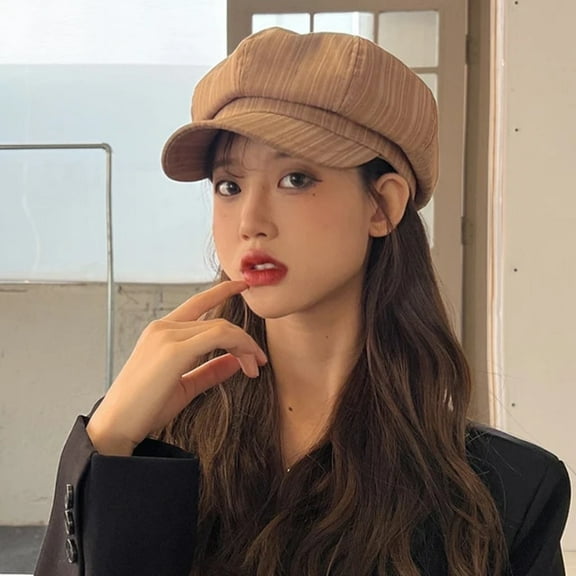 SikaFu Spring Autumn Women Hat New Fashion Octagonal Newsboy Cap Female Vintage Beret Hat Ladies Retro Berets for Women