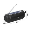 thumbnail image 3 of Portable Audio Stereo Speakers Solar Bluetooth Sound Rechargeable Intelligent EQ Sound Antimagnetic Antidryness Effect Large Volume HIFI Stereo Sound Large Capacity Battery for table desk, 3 of 7