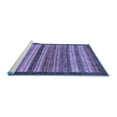 thumbnail image 2 of Ahgly Company Machine Washable Indoor Rectangle Abstract Blue Modern Area Rugs, 6' x 9', 2 of 4