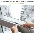 thumbnail image 4 of Duslogis Weather Stripping Self-Adhesive Seal Strip for Doors, Windows Brush Door Insulation Strip Soundproof, Windproof, Dustproof Draft Stopper 0.35"W x 0.2" H, 32.8Ft, 4 of 7