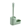 thumbnail image 1 of tredstone Toilet Brush Plastic Bathroom Brush Set Wall Mounted Handle Cleaning Tool with Holder, Green, 1 of 8