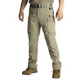 thumbnail image 2 of Blmnix Low Rise Pants for Men Active Fit Hiking Pants Travel Pants Cargo Sweatpants Yellow Long Slim-Leg Mens Casual Pants,M, 2 of 9