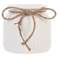 thumbnail image 1 of Ceramic Vase Decorative Flower Vase Office Flower Container Vertical Grain Vase, 1 of 9