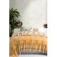thumbnail image 4 of STP Goods  Elephant Cotton Blanket & Bedspread w/ Fringe yellow, 4 of 8