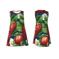 thumbnail image 4 of Lafuoo Strawberry2 Pattern Women's Sleeveless Dress, Round Tie Pocket Short Sleeve Dress Summer Clothing, Suitable for Vacation, Leisure, Work-Medium, 4 of 8