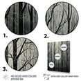 thumbnail image 3 of Designart "Mystic Forest in Black and White" Floral Canvas Wall Art - Traditional Black Tree Monochrome Entryway Wall Art, 3 of 6