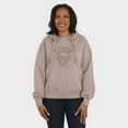 thumbnail image 4 of Women's WEAR by Erin Andrews  Tan Chicago Bears Washed Pullover Crewdie, 4 of 5
