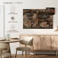 thumbnail image 5 of Elephant Stock Reclaimed Map Wall Art - Horizontal Canvas Wall Art - Living Room Wall Decor - Map Canvas - Brown And Gray Decor By Diego Tirigall - 36" x 24", 5 of 8