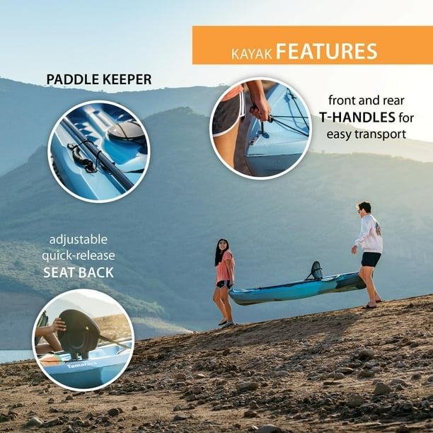 Lifetime Tahoma 10 ft Sit-On-Top Kayak with Paddle, Arctic Fusion