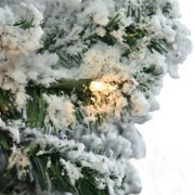 SalonMore 7.5ft 1450 Branch Pre-lit Christmas Tree, Holiday Decoration Flocked Snow Artificial Tree