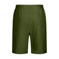 thumbnail image 5 of Njoeus Men's Linen Shorts, Casual Cotton Elastic Waist Shorts for Men Lightweight Summer Beach Short Pants with Pockets and Drawstring S-4XL (Available in Big & Tall Size), 5 of 5