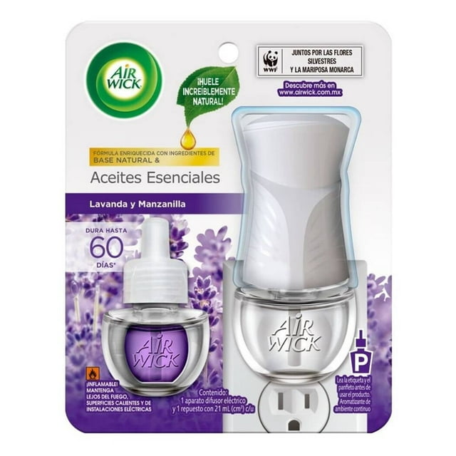 Difusor eléctrico Air Wick y repuesto lavanda y manzanilla 21 ml