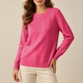 thumbnail image 6 of Samdudou Fall Sweaters for Women Rhinestone Fringe Embellished Crewneck Long Sleeve Pullover Tops Elegant Dressy Knitwear Sparkly Party Blouse Chic Winter Outfit Rhinestone Clothes, 6 of 9