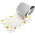 thumbnail image 2 of Square 2Pack PU Leather Yellow Birds Cruise Luggage Tag with Privacy Cover and Name ID Tag for Travel Handbags Backpacks Luggage Tags, 2 of 6