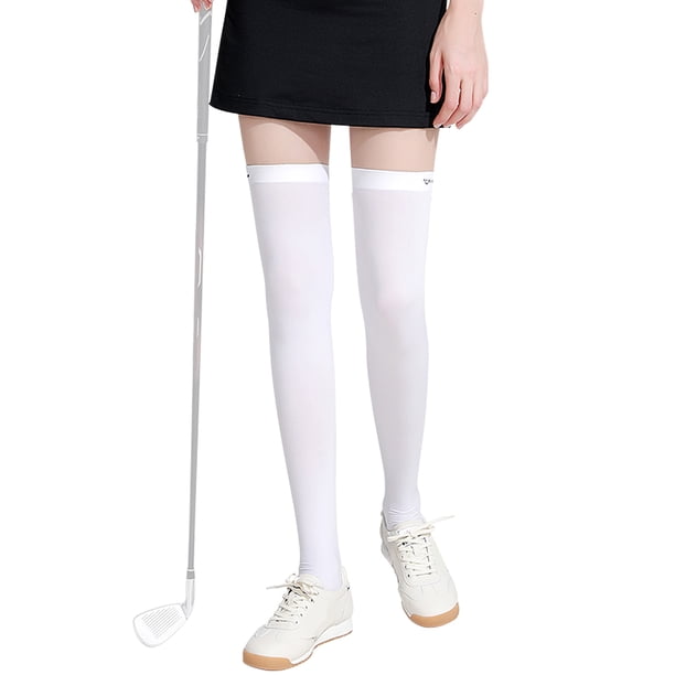 Calcetines 1 par de mangas para piernas, calcetines para piernas heladas para mujer, protector solar Golovejoy Calcetines