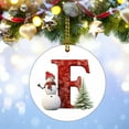 thumbnail image 4 of HomeDM 26 Letter Ornaments, Acrylic Hanging Alphabet Pendant for Xmas Wreaths, Letter F, Christmas Tree Party Home Decorations, 4 of 5
