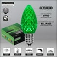 thumbnail image 3 of Wintergreen Lighting C7 Green OptiCore Faceted LED Pathway Light Kit, 100 Lights, 12" Spacing, Green Wire, 100 ft, 3 of 8