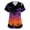Multicolor #039, variant on Womens Halloween Scrub Tops Funny V Neck Spooky Castle Printed Scrub Shirts Horror Short Sleeve Scrubs Medical Nurse Workwear Nursing Uniform with Pockets, L