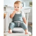 thumbnail image 6 of Skip Hop Booster Seat for Dining Table, Sleek Seat Booster, Grey/White, 6 of 11
