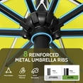 thumbnail image 5 of Scafild | 7.5ft Outdoor Patio Umbrella with Solar Lights, Outdoor Market Umbrella with Colorful LED Lights and Tilt and Crank - Yellow, 5 of 9