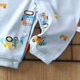 thumbnail image 5 of CAUYDY 0-3M 6-9M 12-18M Preemie Girls One-Pieces Newborn Long Sleeve Sleepwear for Boys Baby Fall Winter Pjs Infant Clothing Sizes 0-3 Months,Blue, 5 of 5