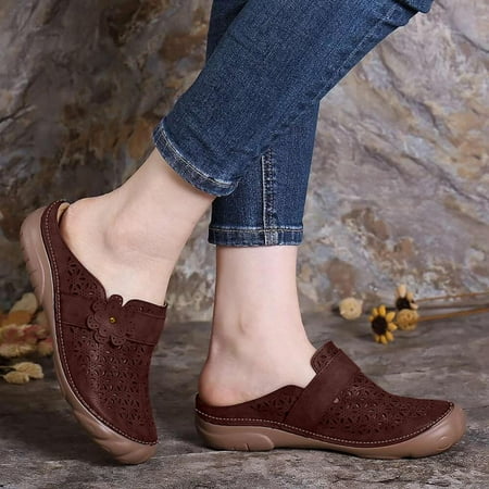 

Homedles Sandals for Women- Open toe Summer Casual Comfortable Wedge Gift for Women Women Sandals Wine 42