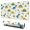 White Dinosaurs Leaves, variant on Long Mouse Pads for Desk,White Dinosaurs Palms Clouds Pattern Desk Mats on Top Of Desks, Desk Mouse Pad Extra Large with 3mm Non-Slip Base and Stitched Edge for Gaming,Office,Work,Home 31.5"x11.8"