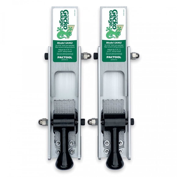 Kit de montaje de revestimiento PacTool SA902 Gecko Gauge para revestimiento de fibrocemento de 5/16 pulgadas