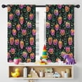 thumbnail image 5 of Blackout Kids Curtains,Neon Halloween Pumpkins Pattern Childrens Insulated Curtains Set Of 2,Bedroom Essentials,Toddler Room Decor 42x54in(106x137cm), 5 of 5