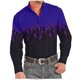 thumbnail image 1 of Camisa de hombre Camisa estilo western con solapa de llama con estampado 3D para exteriores, calle, manga larga, abotonada, ropa de diseñador de moda, informal, suave, 6XL, 1 of 6