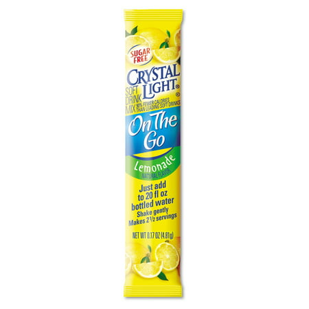 Crystal Light On The Go (.17 oz. packet, 60 ct.) Soft Drink Mix, Lemonade portable drink,