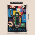 thumbnail image 3 of Póster de tapiz de Rick y Morty Anima, decoración de pared para dormitorio de adolescentes, sala de estar y dormitorio, 3 of 8