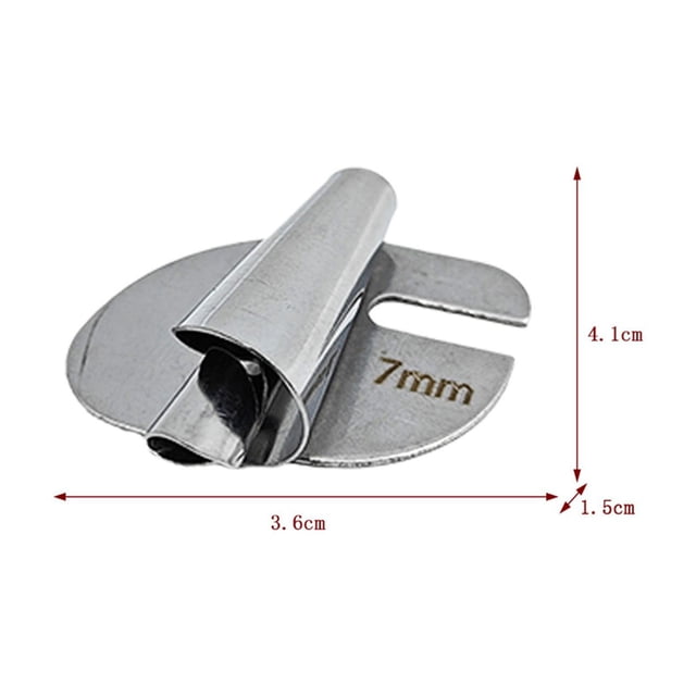 Sewing Machine Rolled Hemmer Foot Universal 3 mm to 10 mm Stainless Steel Presser Foot for Single-Layer Fabric Hems