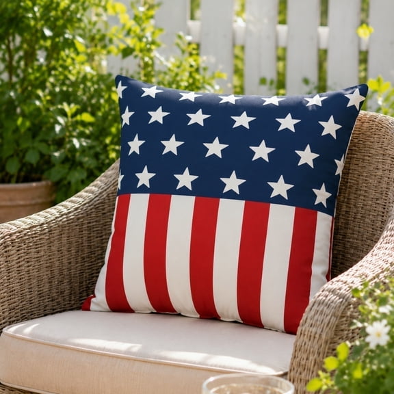 Pandiboks Throw Pillow Covers 18x18in Couch Pillow Covers Multicolor Linen Stars Square for Living Room、Dorm Room